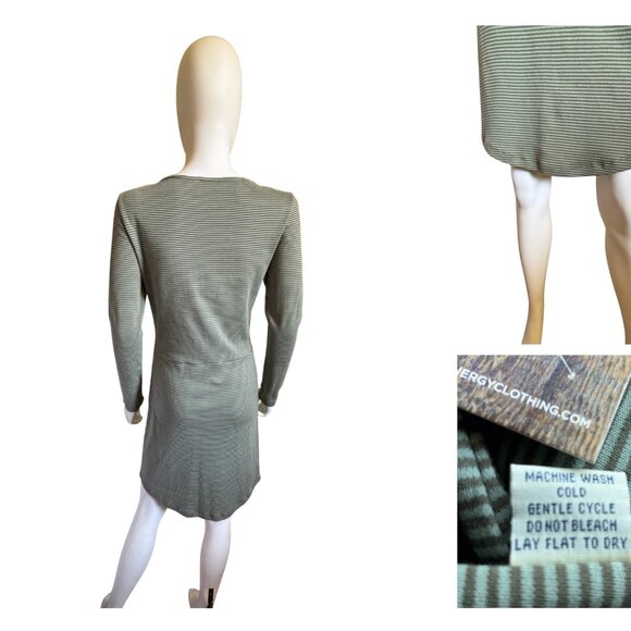 Synergy Organic Striped Reset Dress – Kalamata | NWT | Size Small | Sustainable - Picture 2 of 4